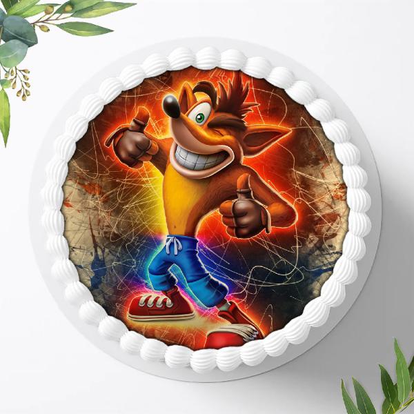 Preview: Crash Bandicoot Tortenaufleger Ø 20cm, 0085z